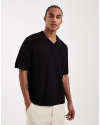 Jack & Jones - Split Neck Knitted Polo - Lyst