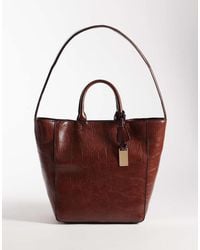 ASOS - Tote Bag With Double Handle - Lyst