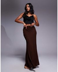 ASOS - Godet Semi Sheer Maxi Skirt - Lyst