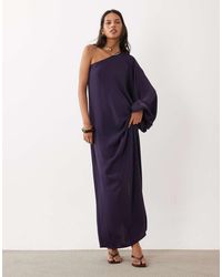 Mango - Hardware Detail One Shoulder Maxi Dress - Lyst