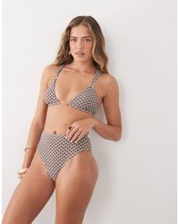 CUPSHE - Geo Print High Waisted Bikini Bottom - Lyst
