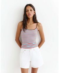 Pull&Bear - Top rayé à bretelles fines - Lyst