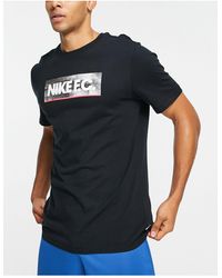 Camiseta negra fc swoosh Nike Football de hombre de color Negro | Lyst