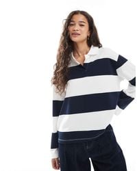 Vero Moda - – gestreiftes relaxed-fit-rugby-oberteil - Lyst
