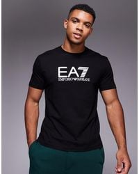 EA7 - Armani Train Visibility Large Logo T-shirt - Lyst