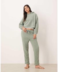 ASOS - Lounge Cuddle Cropped Hoodie & Tapered Leg Set - Lyst