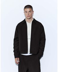 Pull&Bear - Basic Giacca Con Zip Nera - Lyst