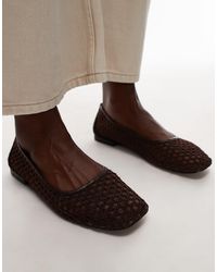 TOPSHOP - – amara – ballerinas aus netzstoff - Lyst