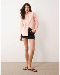 Polo Ralph Lauren - Camicia Classica A Maniche Lunghe Con Bottoni Color Pesca - Lyst