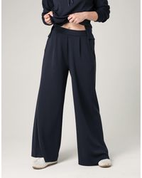 French Connection - Luxe Wide Leg Draped Trouser - Lyst