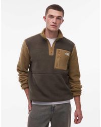 The North Face - Yumiori 1/4 Zip Colourblock Fleece - Lyst