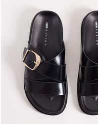 ASOS - Freeway Double Strap Slides - Lyst
