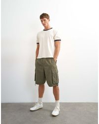 TOPMAN - Classic Fit Crop Ringer T-shirt - Lyst