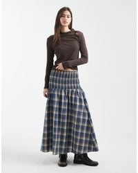 Daisy Street - Shirred Drop Waist Maxi Skirt - Lyst