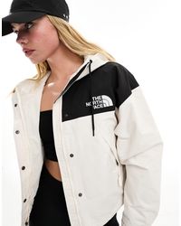 The North Face - Reign on - giacca bianca e nera con logo - Lyst