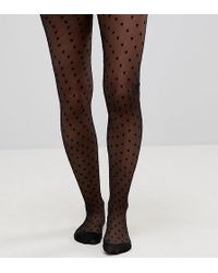 ASOS Asos Design Maternity Medium Polka Dot Tights - Black