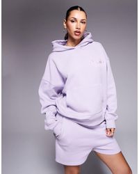 Kaiia - Studio Embroidered Swirl Logo Oversized Hoodie Co-ord - Lyst