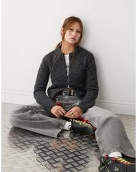 Weekday - – odora – strickjacke aus wollmix - Lyst