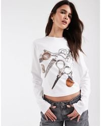 Muse Assembly - Graphic Victoria Long Sleeve Top - Lyst