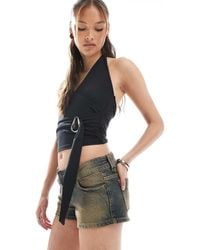 Cotton On - Low Micro Denim Shorts - Lyst