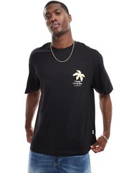 Jack & Jones - T-shirt oversize avec imprimé fleur en 3d - Lyst