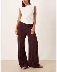 Mango - Seam Front Knitted Trouser - Lyst