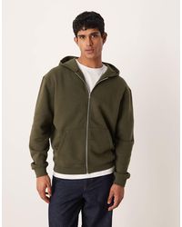ASOS - Essentials - sweat à capuche décontracté à fermeture éclair - Lyst