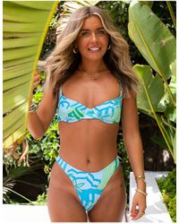 glitzernde bikinihose in Mettallic South Beach Damen Bekleidung Bademode und Strandmode Bikinis und Badeanzüge 