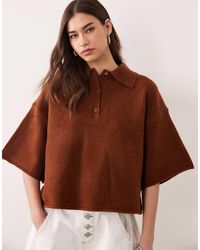 ASOS - Fluffy Neat Fit Polo Top - Lyst