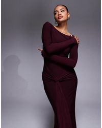 Forever New - Long Sleeve Drape Maxi Dress - Lyst