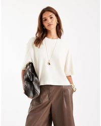 ASOS - Textured Jersey Boxy Crop T-shirt - Lyst