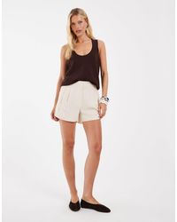 ASOS - Tailored Linen Look Runner Shorts - Lyst