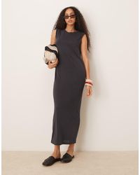 Mango - Round Neck Straight Fit Dress - Lyst