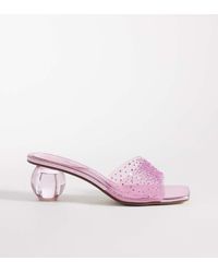 Kaiia - Exclusive 00s Clear Diamante Sphere Heeled Sandals - Lyst
