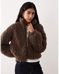 Vila - – hochwertige kurzjacke aus teddyfell - Lyst