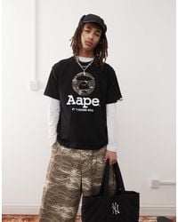 Aape By A Bathing Ape - Aape By A Bathing Ape Logo Camo T-shirt - Lyst