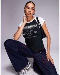TRUE RELIGION - – knapp geschnittenes t-shirt - Lyst