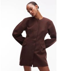 ASOS - Statement Cocoon Sleeve Blazer Dress - Lyst