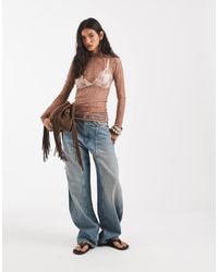 Free People - Lady Lux Boho Layering Lace Top - Lyst
