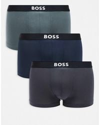 BOSS - Boss One Bodywear 3-pack Front Icon Logo Trunks - Lyst