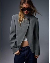 Bershka - Double-breasted Button-up Blazer - Lyst