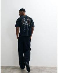 AllSaints - Raptour Short Sleeve Graphic Logo T-shirt With Back Print - Lyst