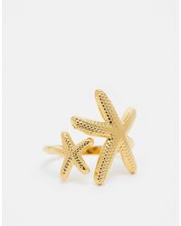 Kaiia - – exclusive – verstellbarer seestern-ring aus edelstahl - Lyst