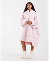 Loungeable - Cosy Snow Tipped Super Soft snuggle Hoodie Robe - Lyst