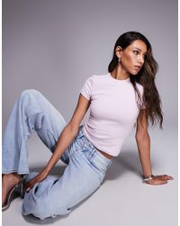 GOOD AMERICAN - Super Stretch Baby Tee - Lyst