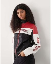 Ed Hardy - Art For Life Perforated Moto Jacket - Lyst
