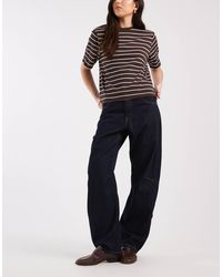 Levi's - Jean bouffant cintré - bleu marine - Lyst