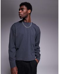 ASOS - Oversized Boxy Long Sleeve T-Shirt With Dropped Armhole - Lyst