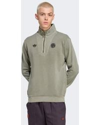 adidas Originals - Fc Bayern Terrace Icons Half-Zip Top - Lyst