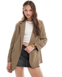 Stradivarius - Crinkle Blazer - Lyst